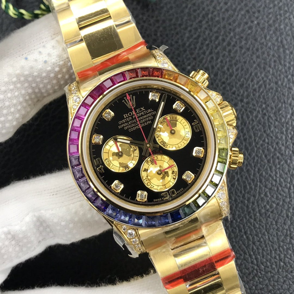 DAYTONA GOLD CUSTOM RAINBOW 116528