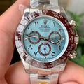 DAYTONA 116520 CUSTOM ICE BLUE CERAMIC ARABIC