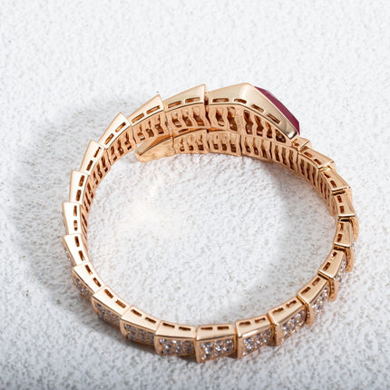 SERPENTI BRACELET 6.8MM PINK GOLD DIAMOND