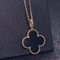 CLOVER PINK GOLD NECKLACE