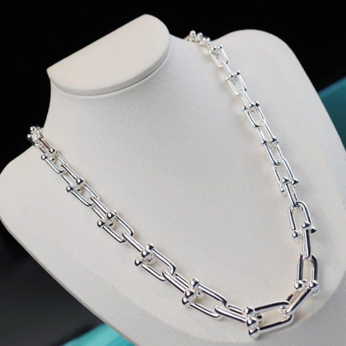 HARDWARE LINK SILVER NECKLACE