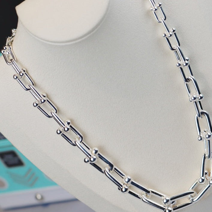 HARDWARE LINK SILVER NECKLACE