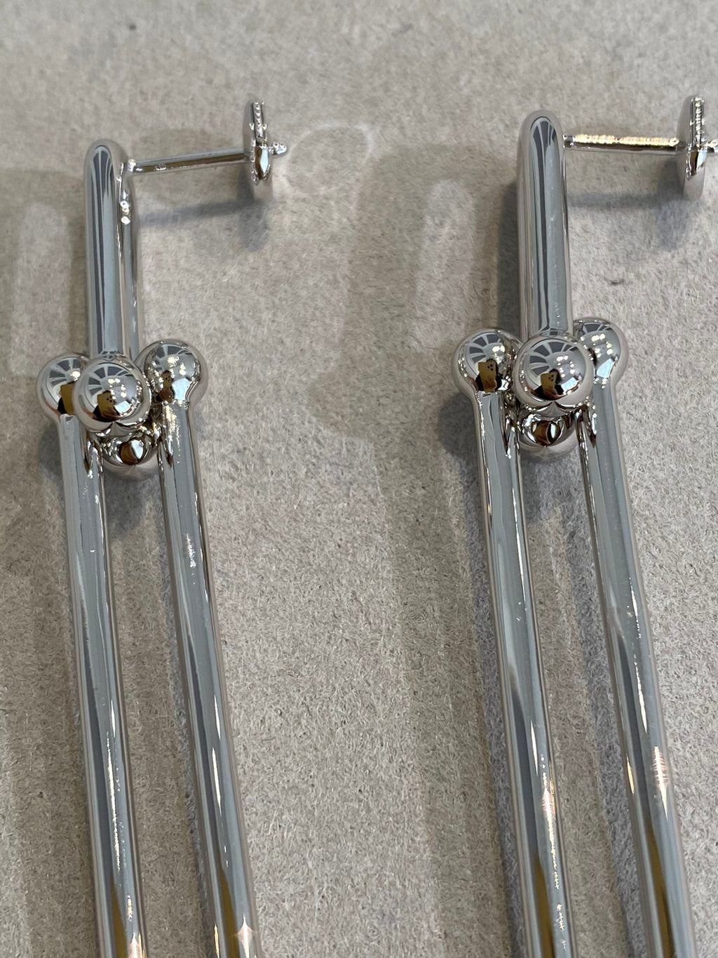 HARDWARE DOUBLE LONG LINK EARRINGS
