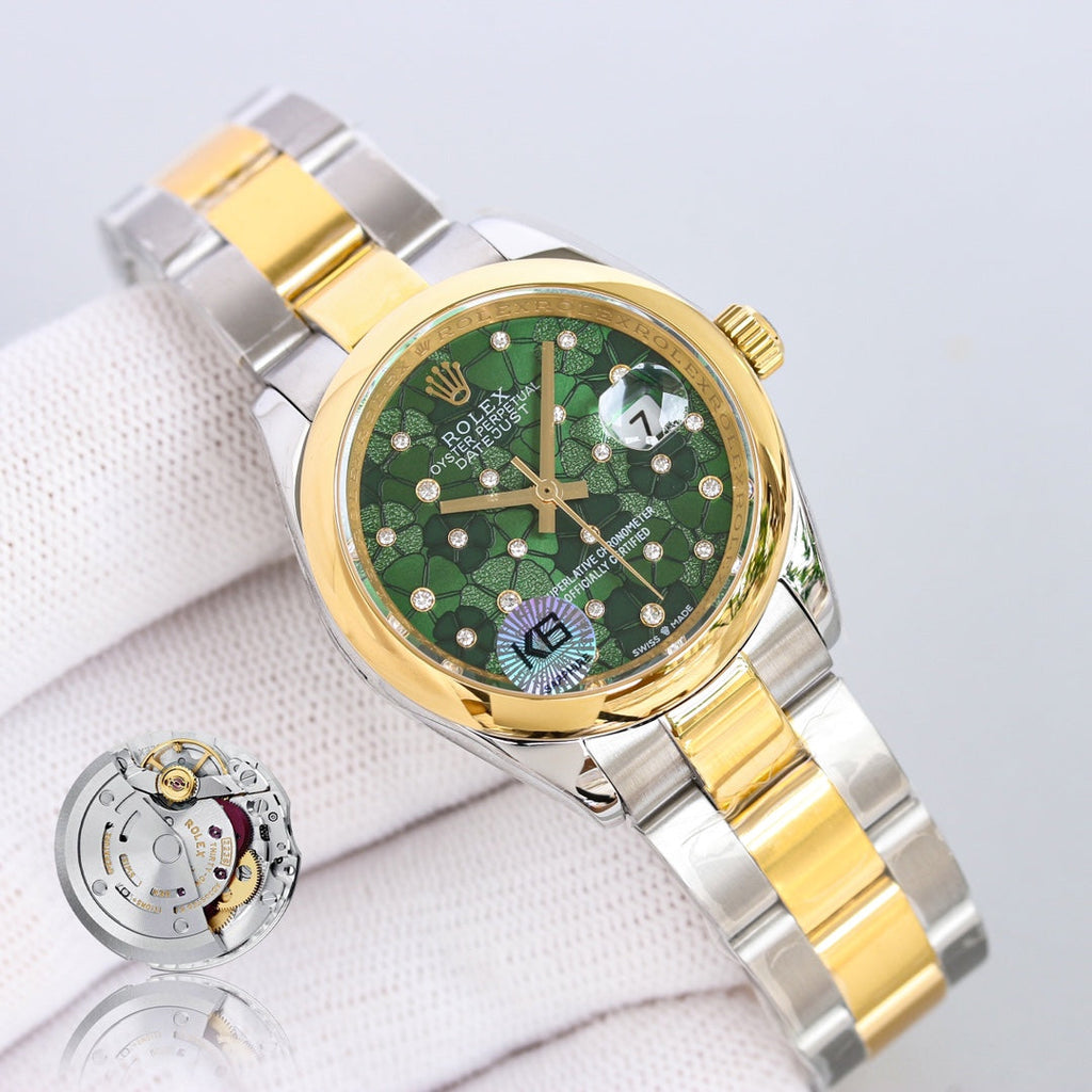 DATEJUST 31  GOLD BLUE DIAL