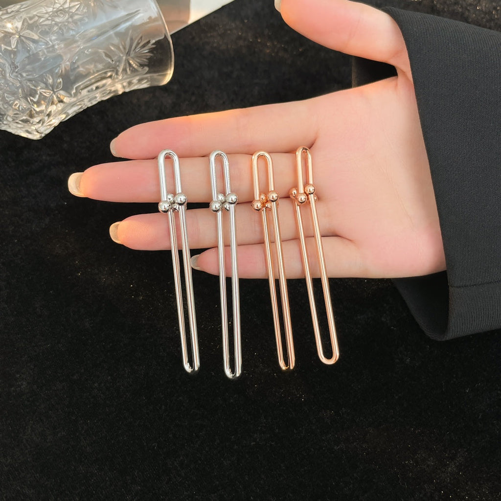 HARDWARE LONG DROP EARRINGS