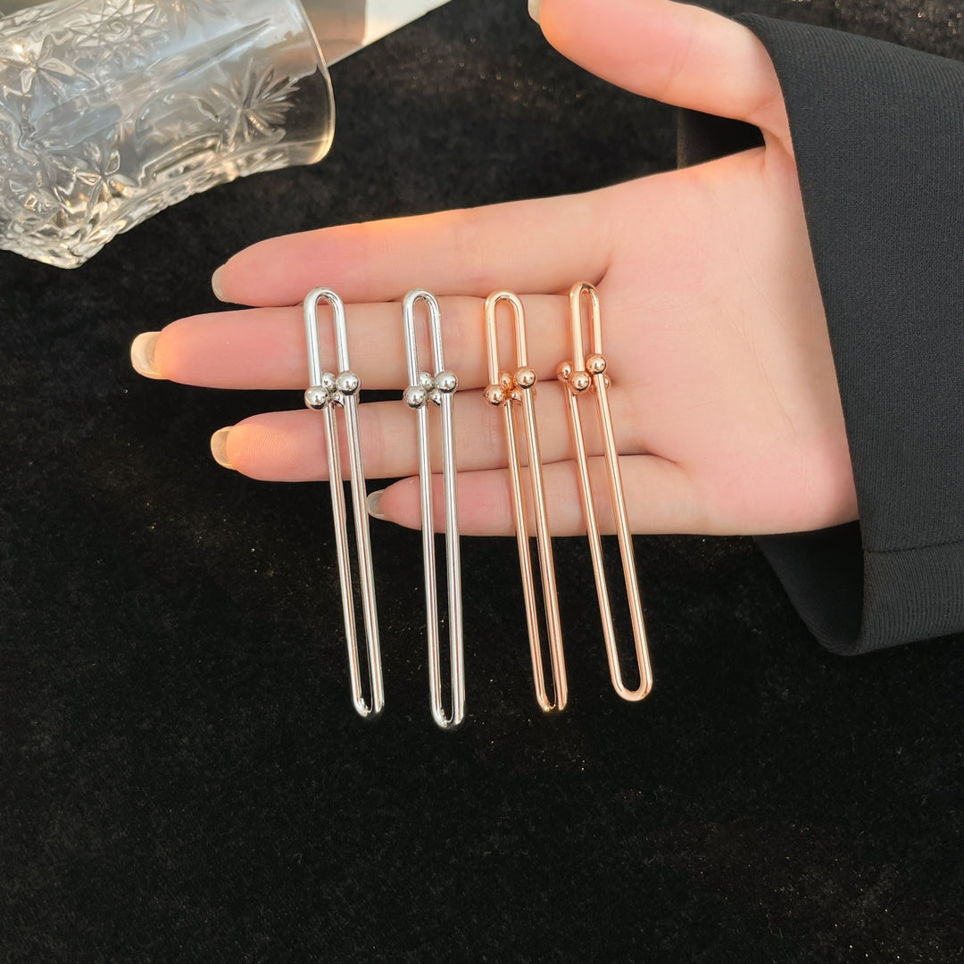 HARDWARE LONG DROP EARRINGS