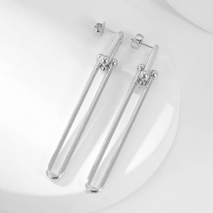 HARDWARE LONG DROP EARRINGS