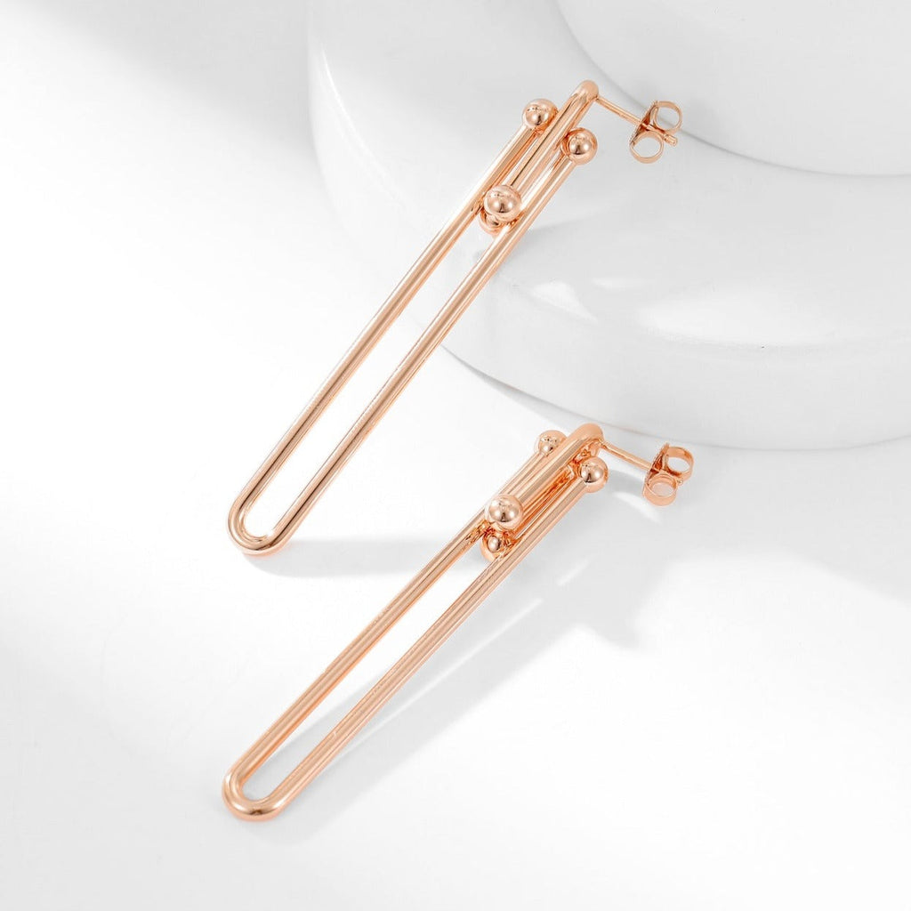 HARDWARE LONG DROP EARRINGS