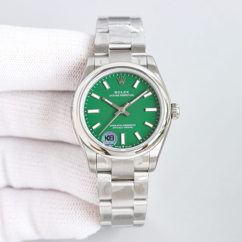 OYSTER PERPETUAL 31MM GREEN DIAL