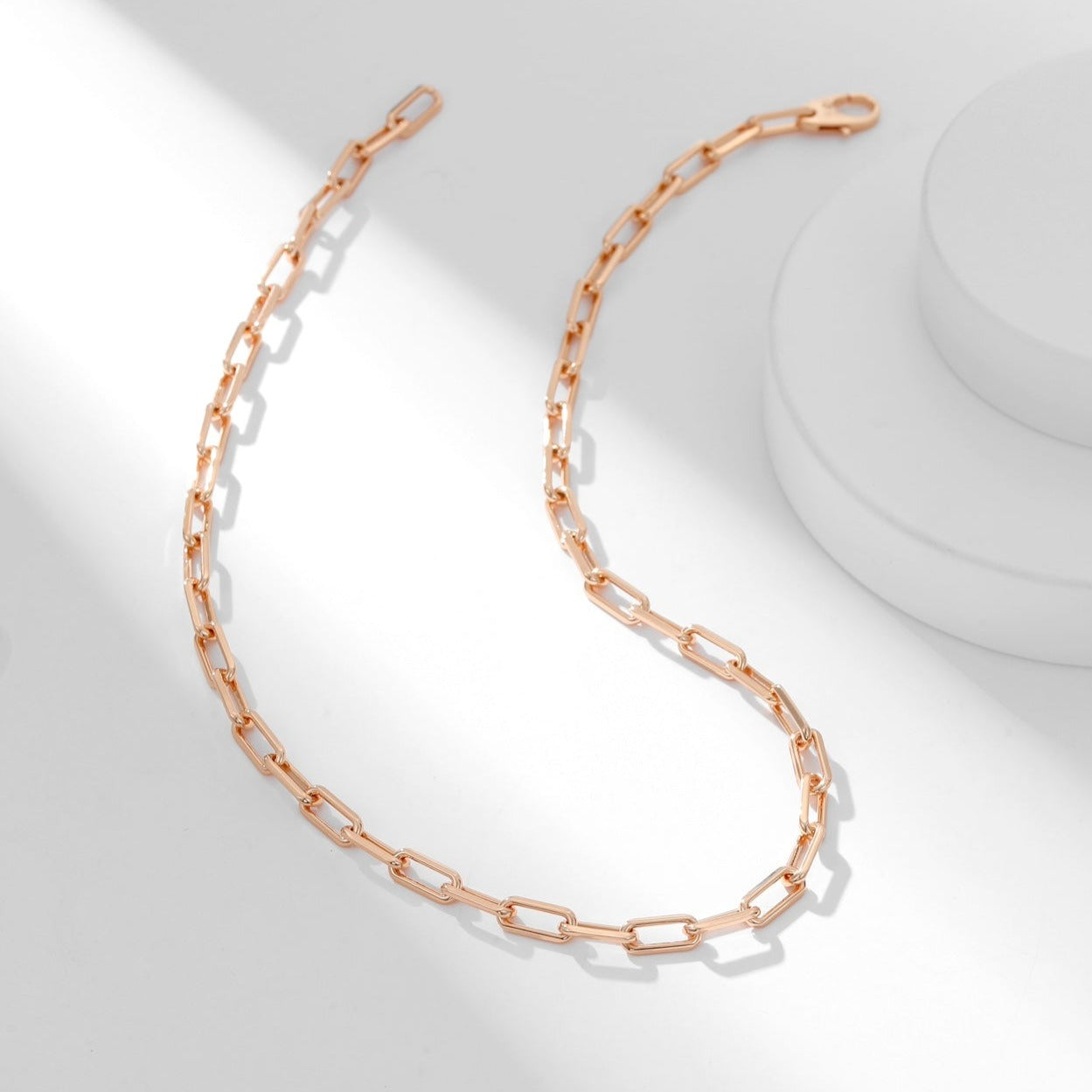 SANTOS CHAIN PINK GOLD NECKLACE