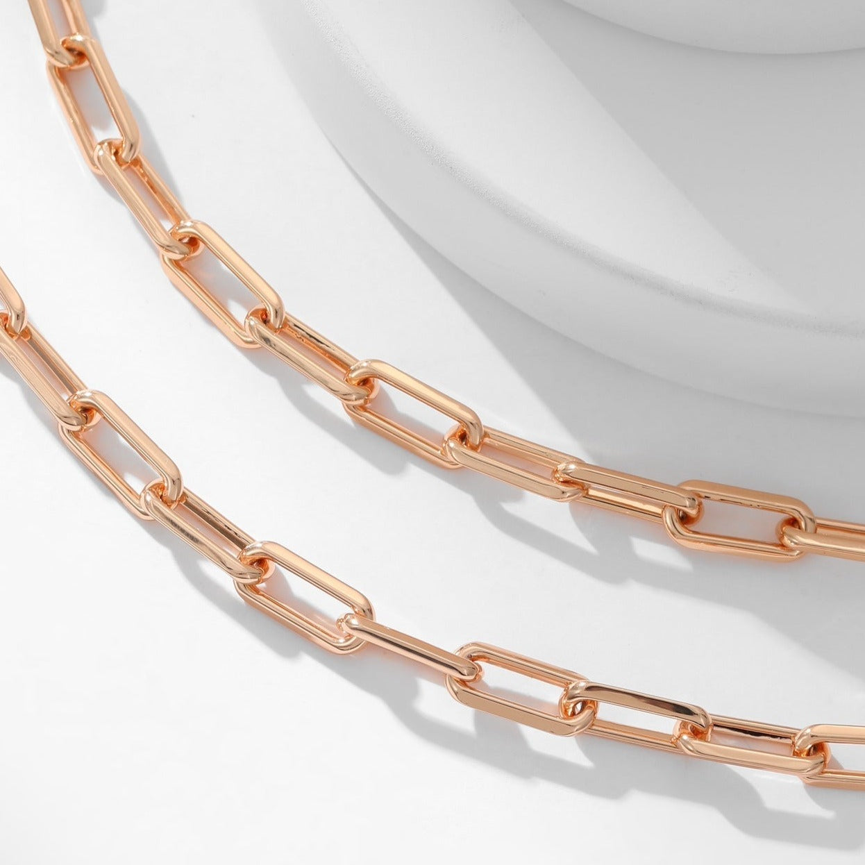 SANTOS CHAIN PINK GOLD NECKLACE