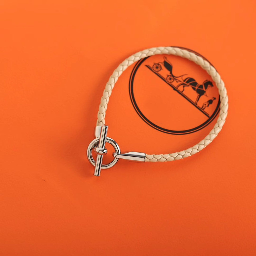 GLENAN SILVER LEATHER BRACELET