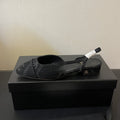 slingbacks black denim