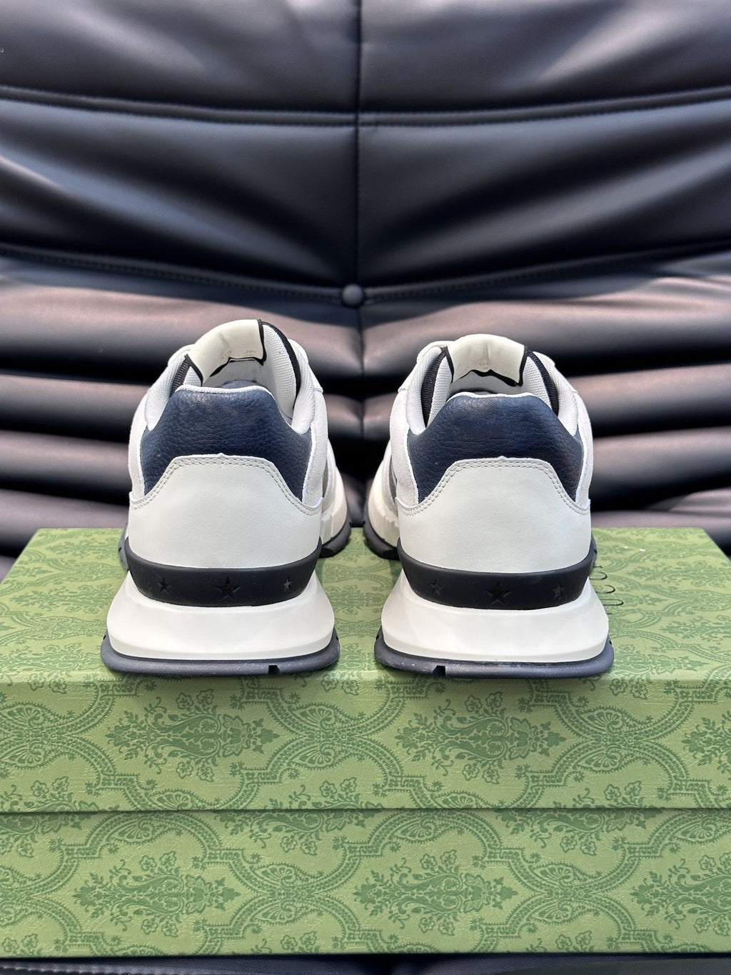 GG TRAINERS BLACK WHITE