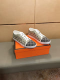 GG ACE GREY LOW-TOP SNEAKERS