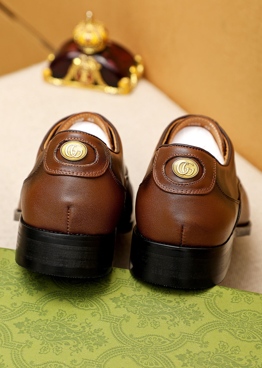 GG MONKSTRAP LEATHER BROWN