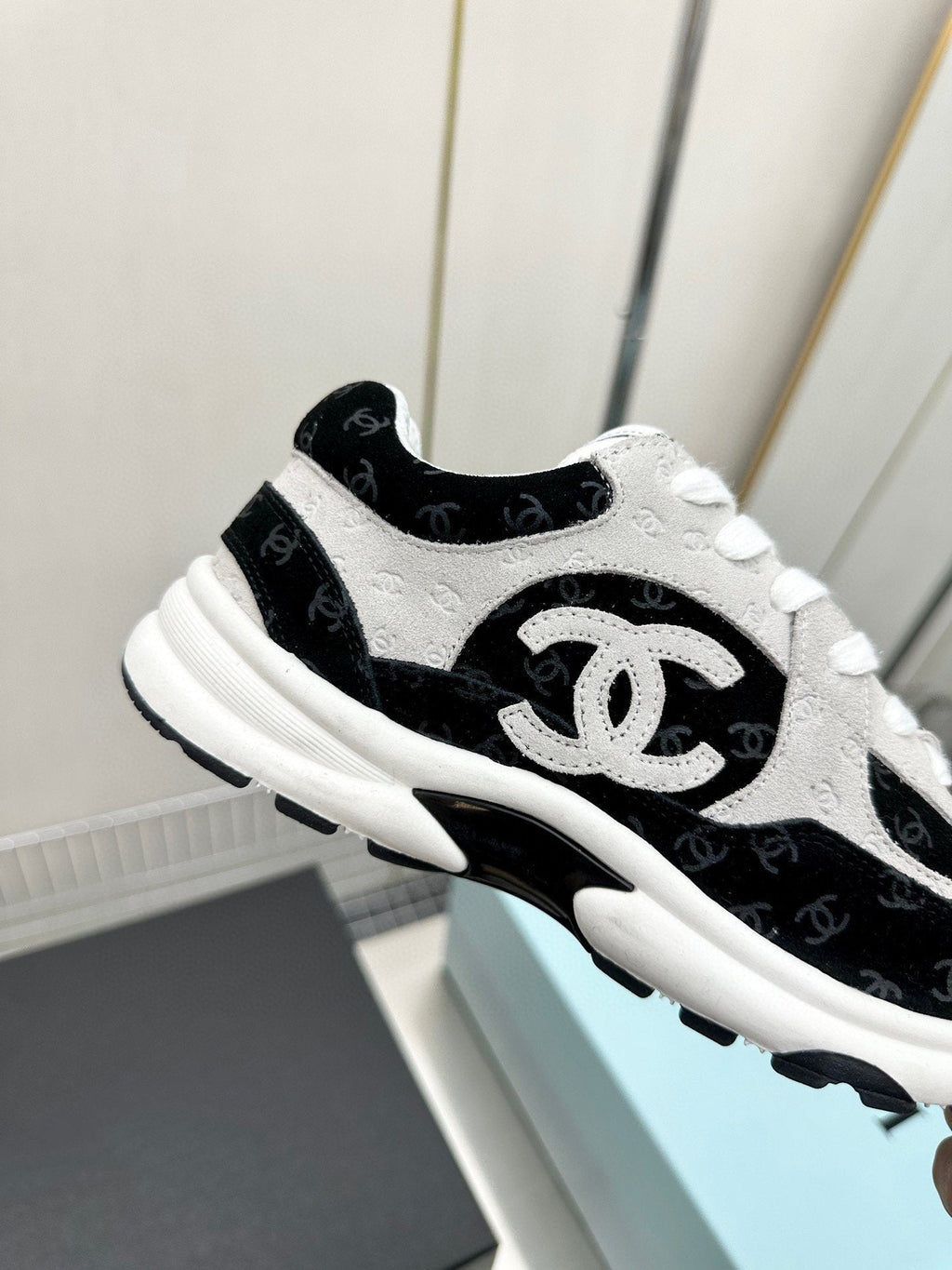 Copy of CC SNEAKER TRAINER WHITE BLACK