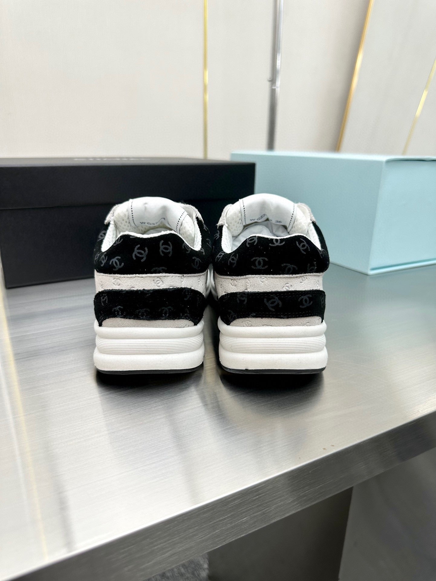 Copy of CC SNEAKER TRAINER WHITE BLACK