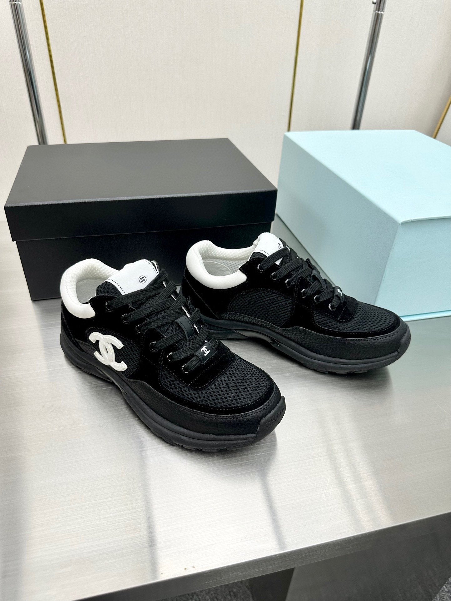 CC SNEAKER TRAINER BLACK