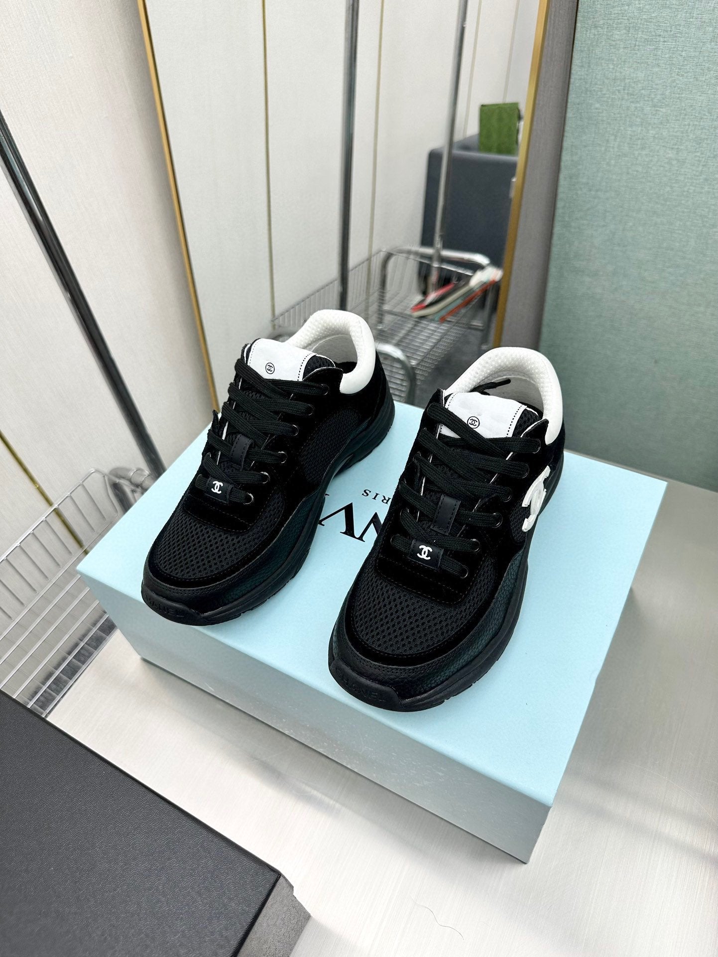 CC SNEAKER TRAINER BLACK