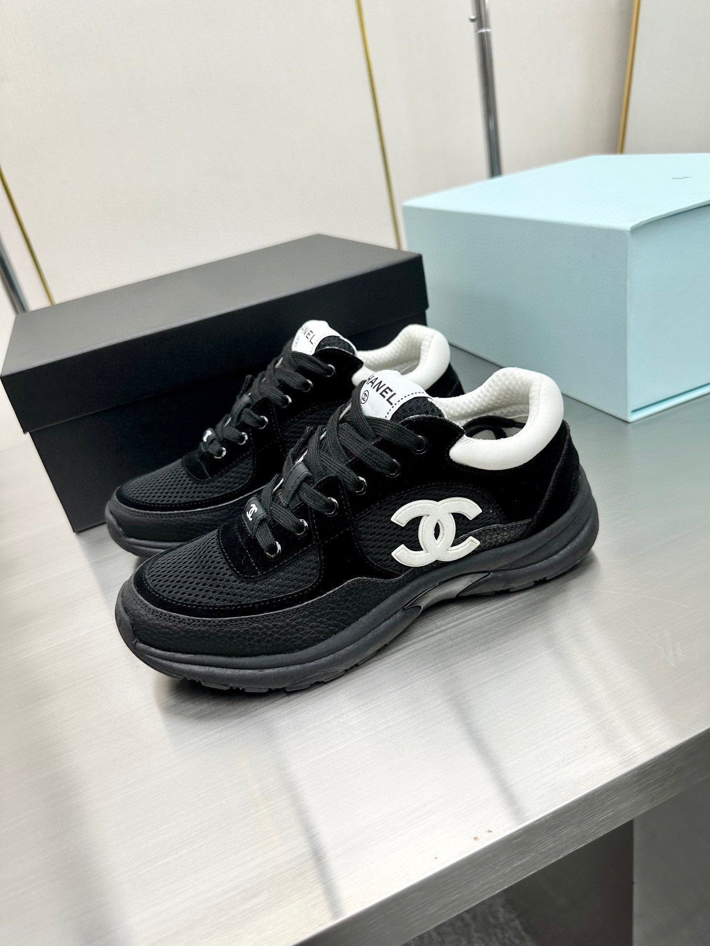 CC SNEAKER TRAINER BLACK