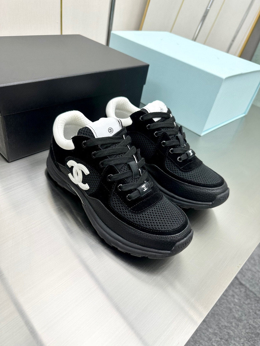 CC SNEAKER TRAINER BLACK