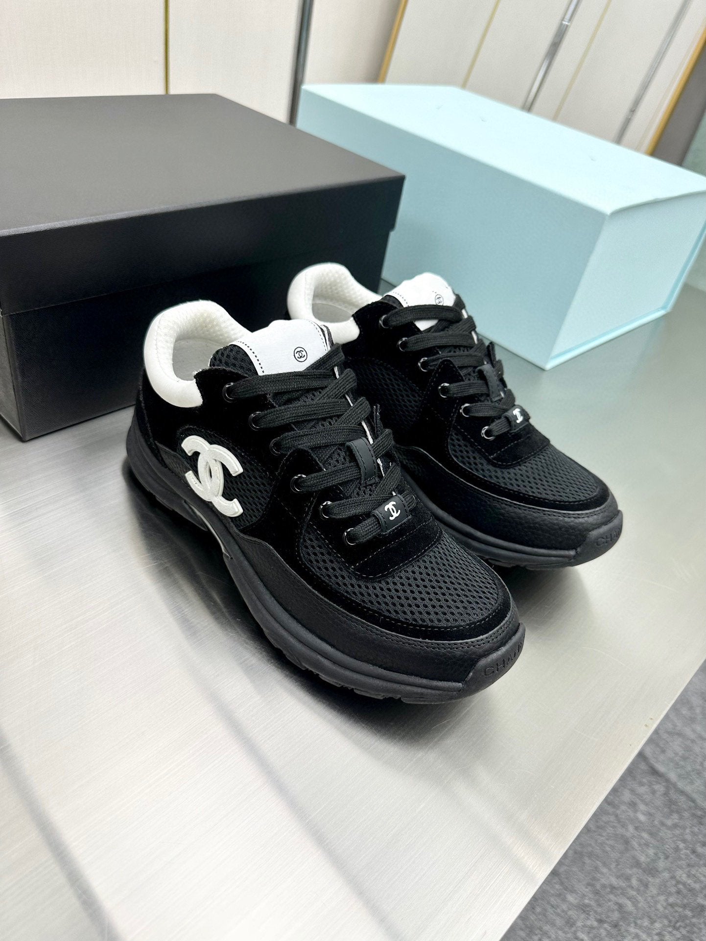 CC SNEAKER TRAINER BLACK