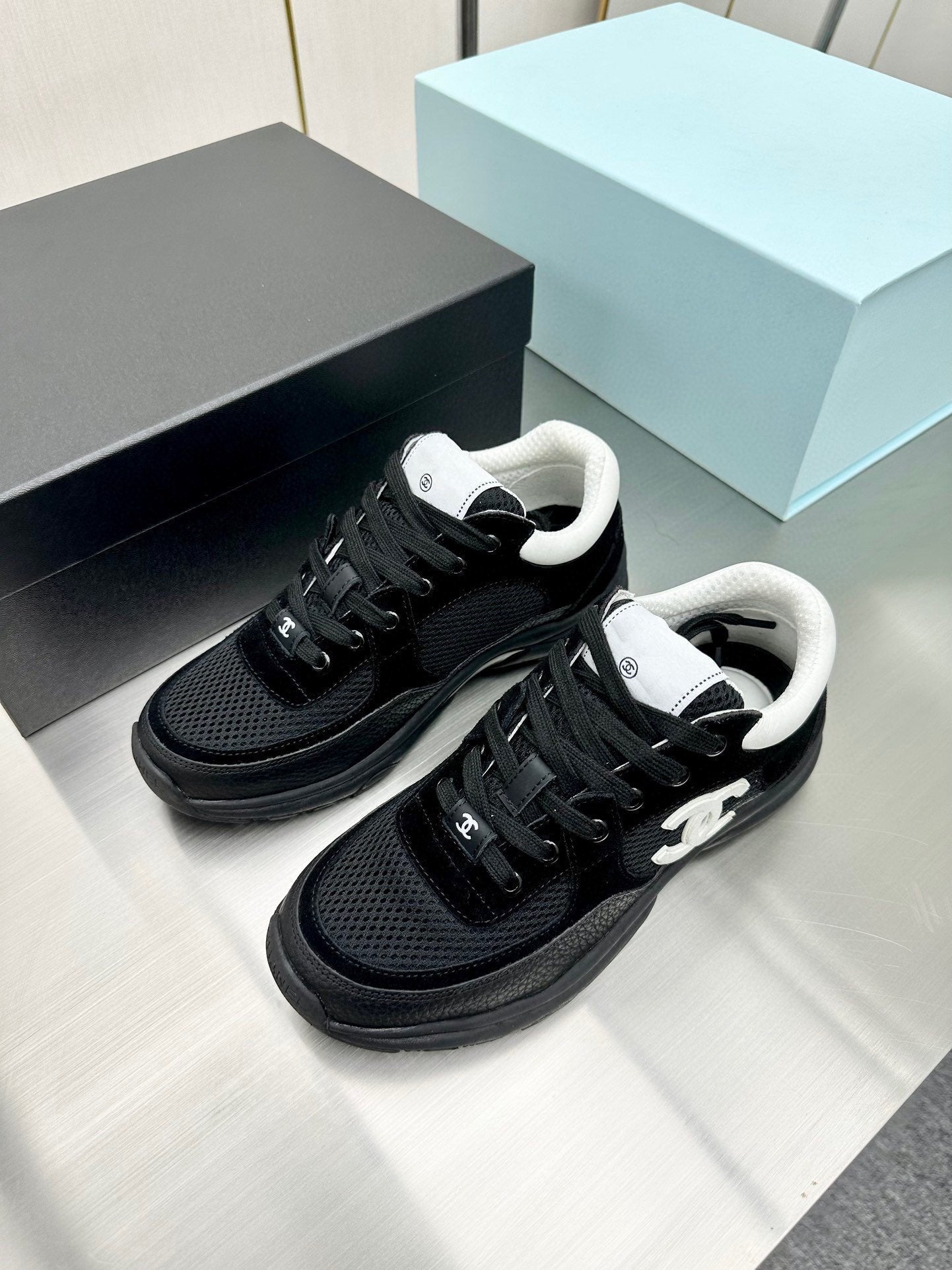 CC SNEAKER TRAINER BLACK