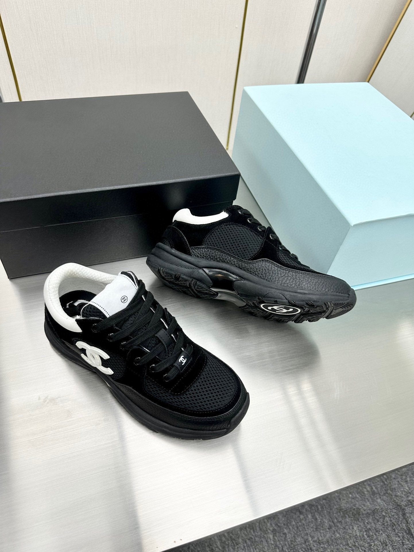 CC SNEAKER TRAINER BLACK
