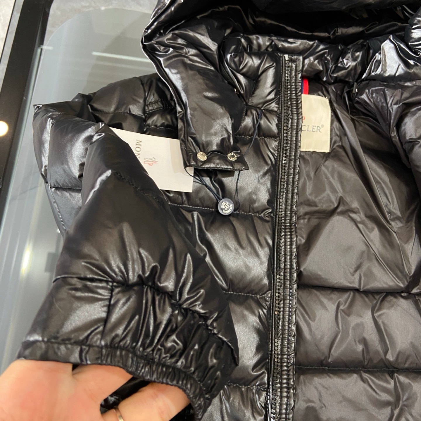 MONCLER KID JACKET IN BLACK