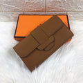 HM SNAP LOCK WALLET 19.5 SEPIA GRAINED CALFSKIN