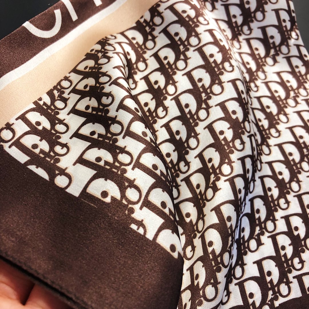 DIOR 26S SCARF 50CM IN SILK 198097