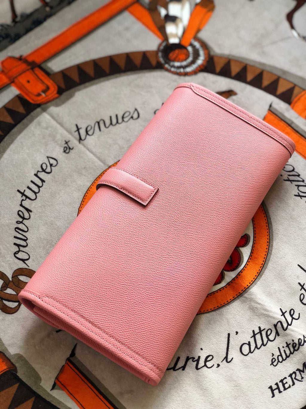 JIGE ELAN 29 CLUTCH IN BALLERINA PINK CALFSKIN
