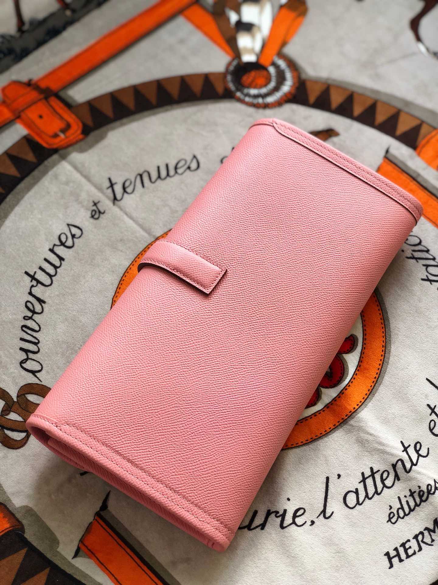 JIGE ELAN 29 CLUTCH IN BALLERINA PINK CALFSKIN