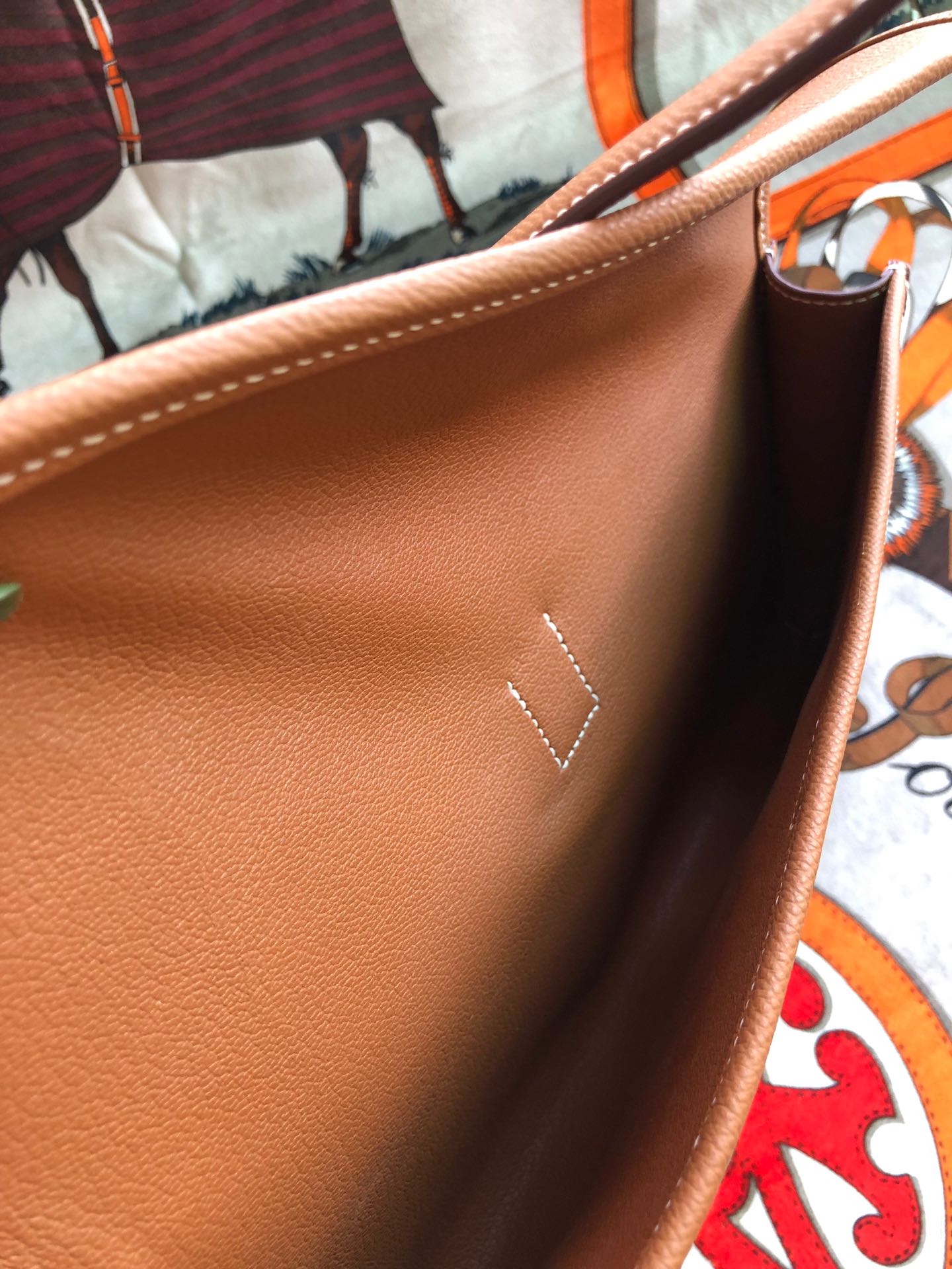 JIGE ELAN 29 CLUTCH IN BRONZE BROWN CALFSKIN