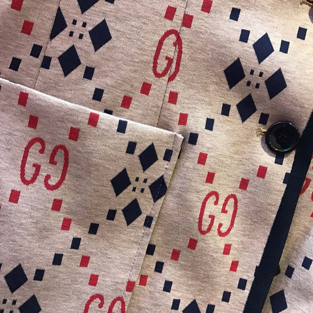 GUCCI 26S GG MONOGRAM PRINT BLAZER 502