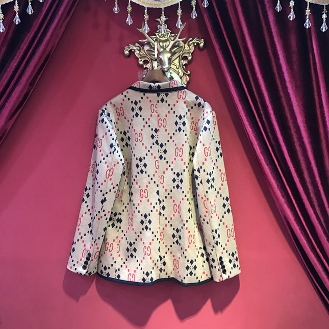 GUCCI 26S GG MONOGRAM PRINT BLAZER 502