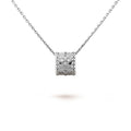 PERLEE PEDANT SIVLER DIAMOND NECKLACE