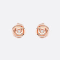 ROSE COUTRE PINK GOLD DIAMOND STUD EARRINGS