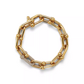 HARDWARE LARGE LINK GOLD DIAMOND BRACELET