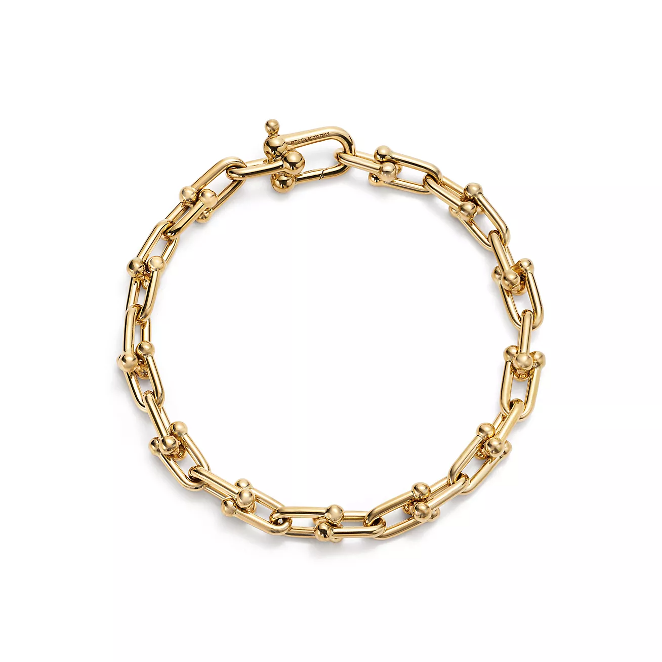 HARDWARE SMALL LINK 26 MOTIF GOLD BRACELET