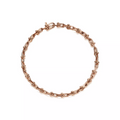 HARDWARE MICRO LINK 44 MOTIF PINK GOLD BRACELET