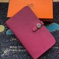 TOGO PASSPORT HOLDER 20 IN JAM PURPLE CALFSKIN