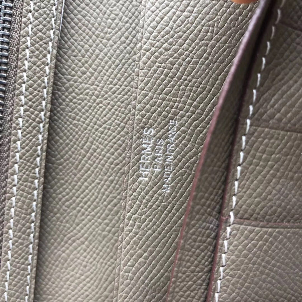 BEARN LONG 17 WALLET IN COFFEE BROWN EPSOM LEATHER