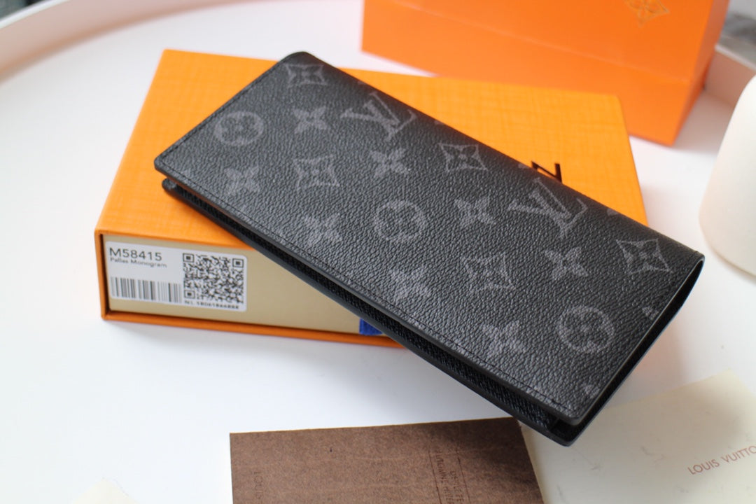 LV 25S FUJIWARA HIROSHI WALLET 19 IN MONOGRAM ECLIPSE COATED CALFSKIN
