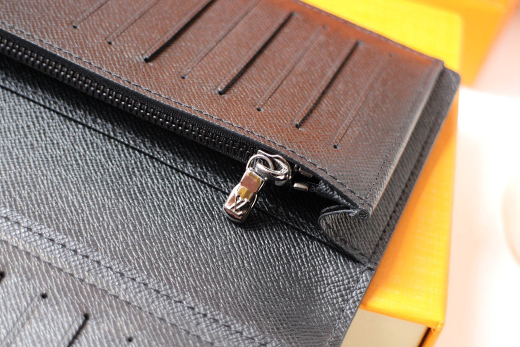LV 25S FUJIWARA HIROSHI WALLET 19 IN MONOGRAM ECLIPSE COATED CALFSKIN