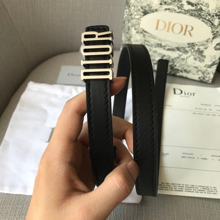 DIOR 26S BELT 20 MM IN BLACK CALFSKIN 638565