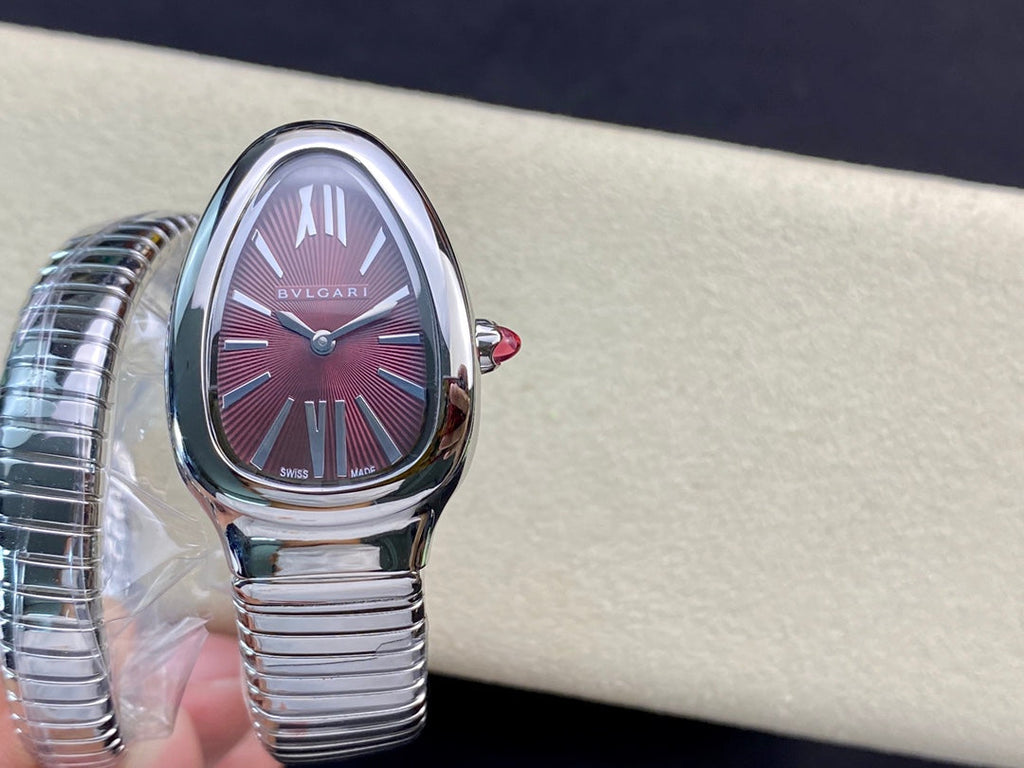 SERPENTI TUBOGAS QUARTZ STEEL RED DIAL