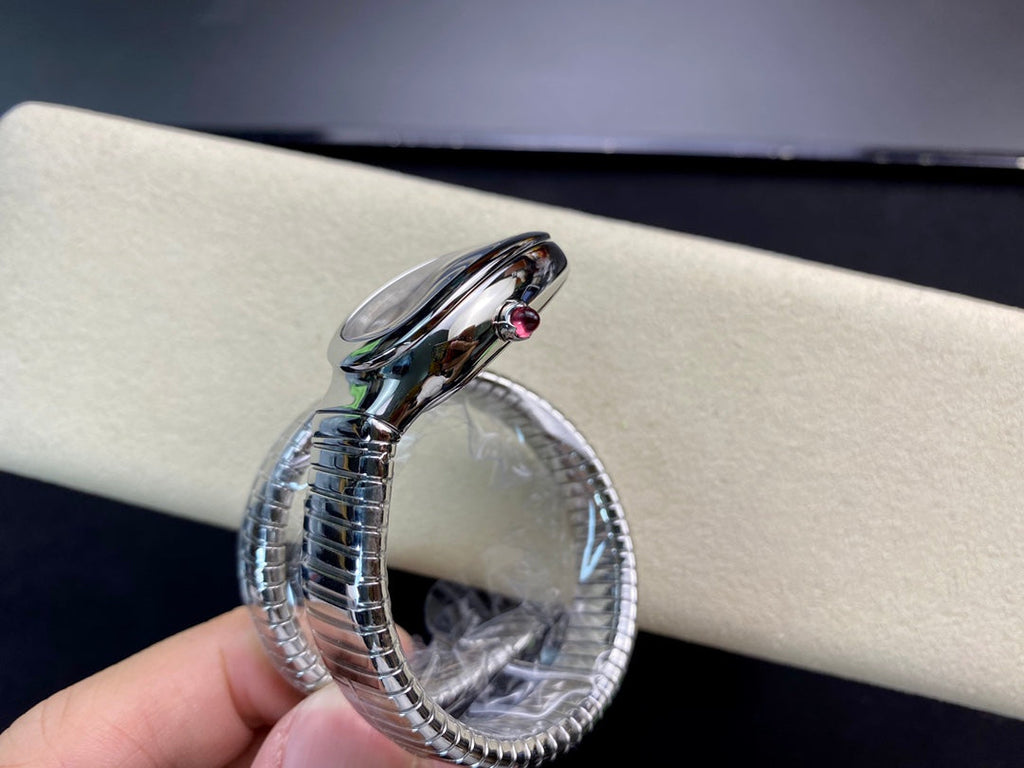 SERPENTI TUBOGAS QUARTZ STEEL RED DIAL