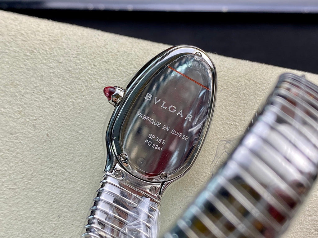 SERPENTI TUBOGAS QUARTZ STEEL RED DIAL